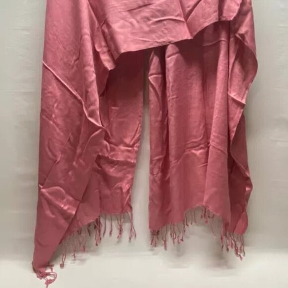 Pashmina Scarf Wrap Shawl One Size Light Pink Multi Style Fashion Wear NWOT - Picture 5 of 7